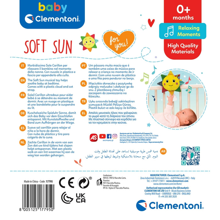 clementoni-baby-clementoni-soft-sun-carillon-doudou-b-b-0-mois image 5