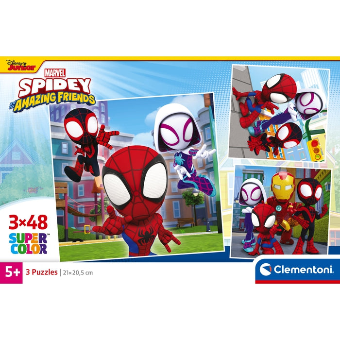 clementoni-spidey-and-his-amazing-friends-3-puzzles-48-pi-ces image 6