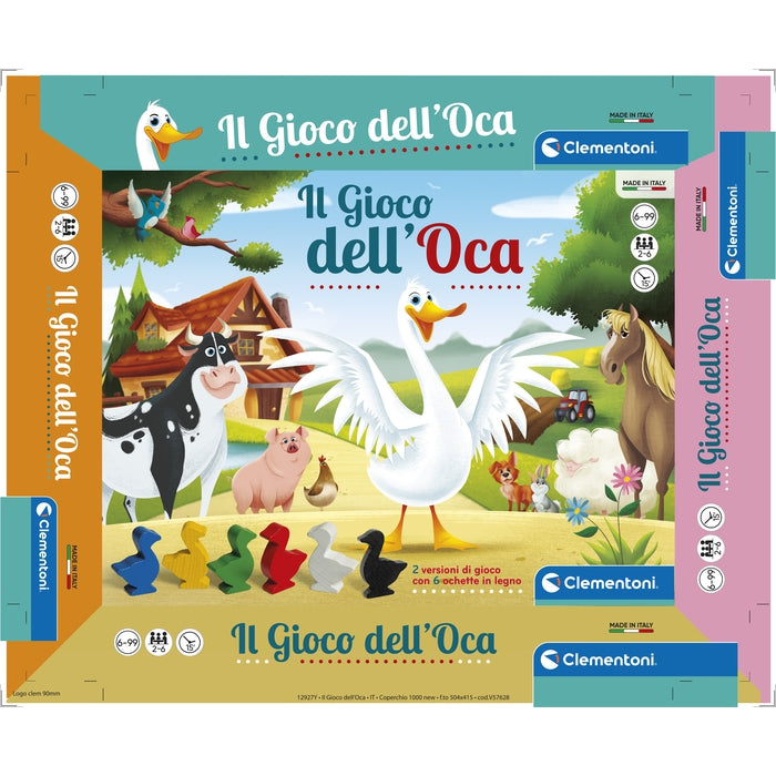 clementoni-il-gioco-dell-oca-jeu-de-l-oie-classique-pions-bois image 6