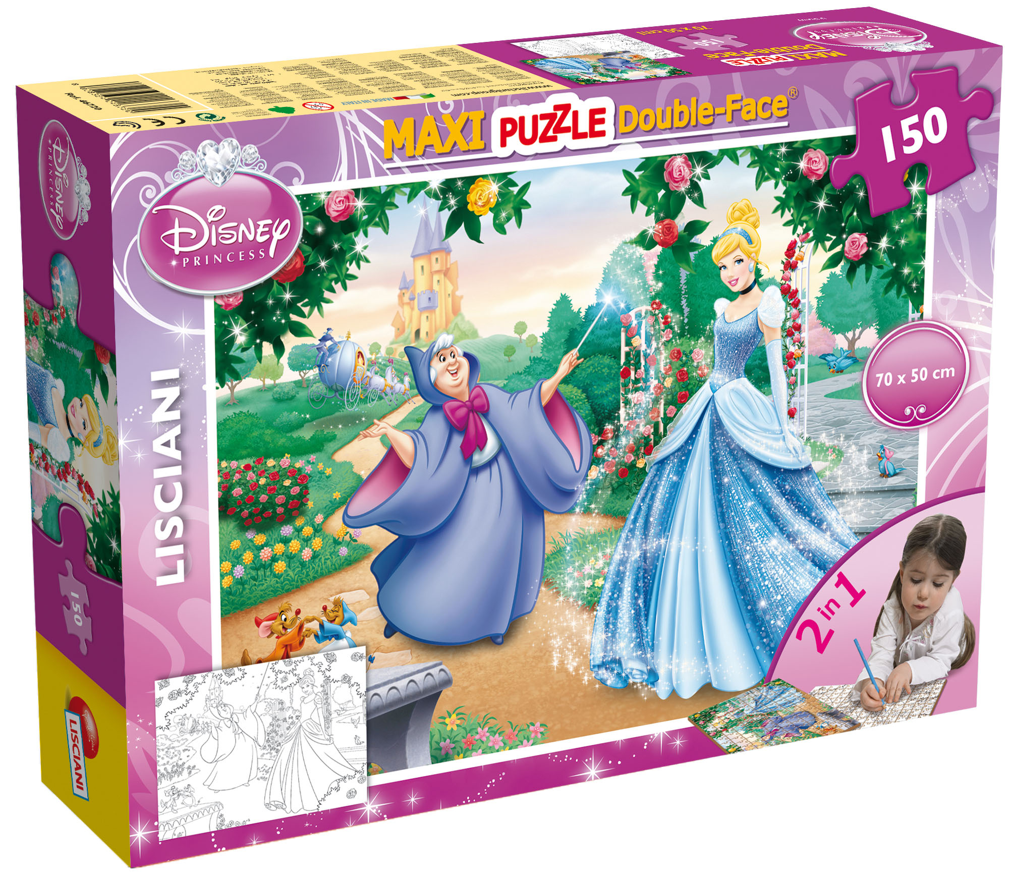 lisciani-disney-puzzle-df-maxi-floor-150-cendrillon image 1