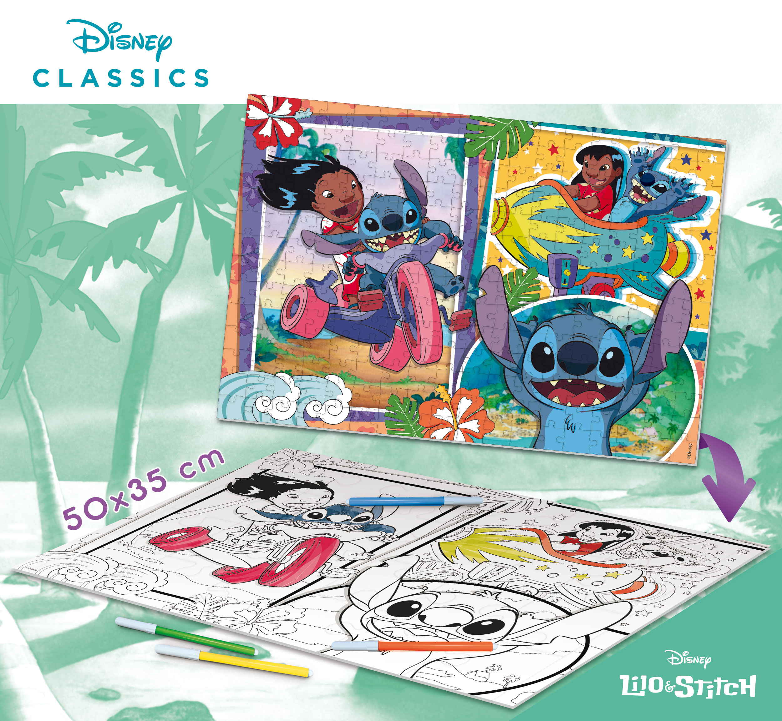 lisciani-disney-puzzle-double-face-plus-250-lilo-stitch image 4