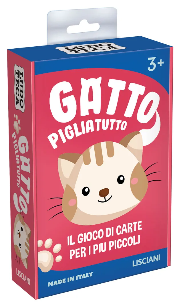 lisciani-ludoteca-le-carte-dei-bambini-gatto-piglia-tutto-jeu-de-cartes image 1