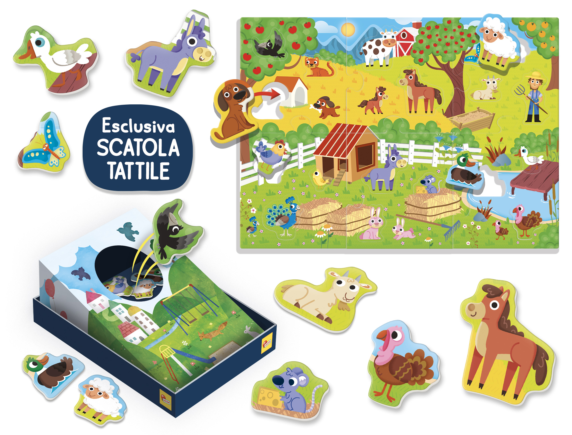 lisciani-montessori-maxi-la-fattoria-jeu-tactile-sensoriel image 2