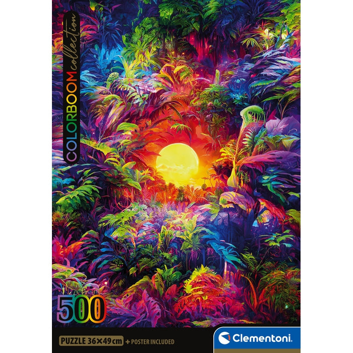 clementoni-psychedelic-jungle-sunrise-puzzle-500-pi-ces-49-x-36-cm image 4