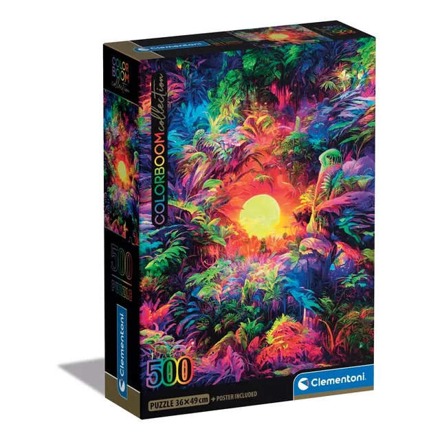 clementoni-psychedelic-jungle-sunrise-puzzle-500-pi-ces-49-x-36-cm image 1