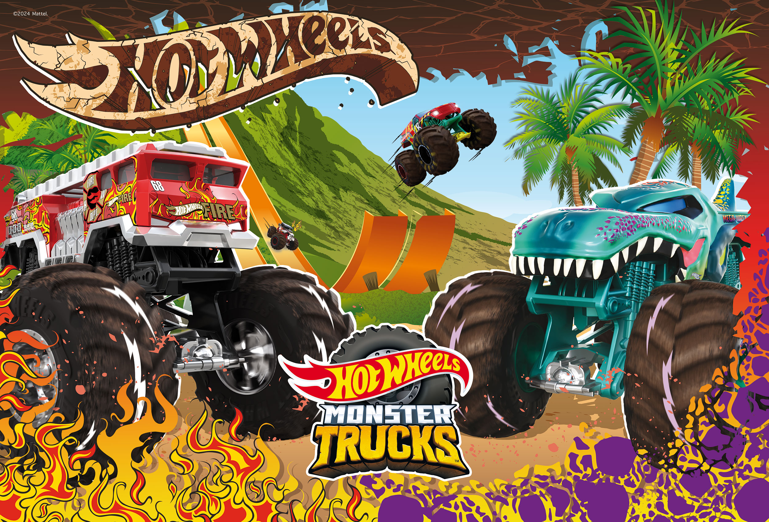 lisciani-hot-wheels-puzzle-plus-60-monster-trucks image 2