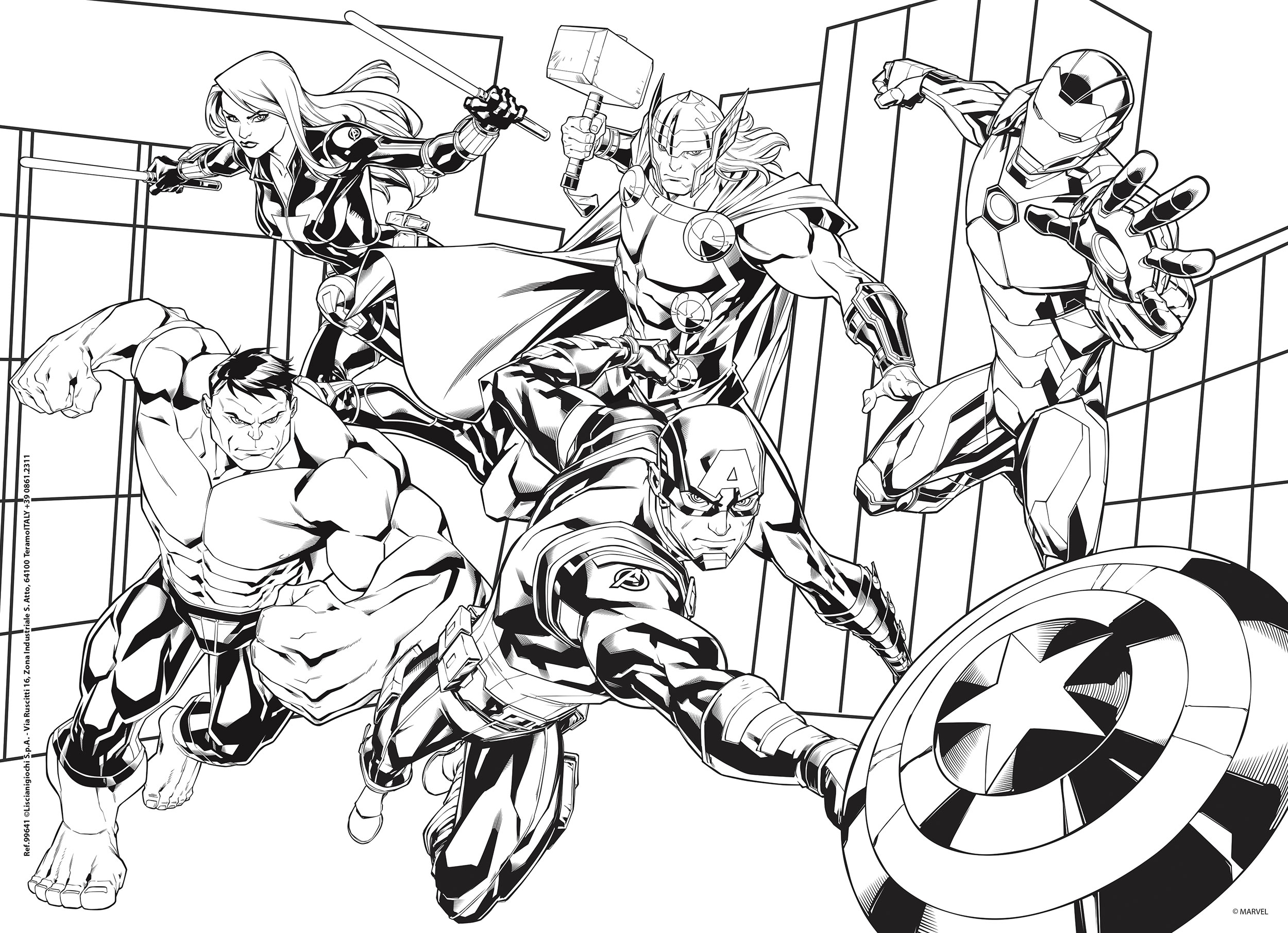 lisciani-marvel-avengers-puzzle-m-plus-48-pi-ces-2-en-1-colorier image 3