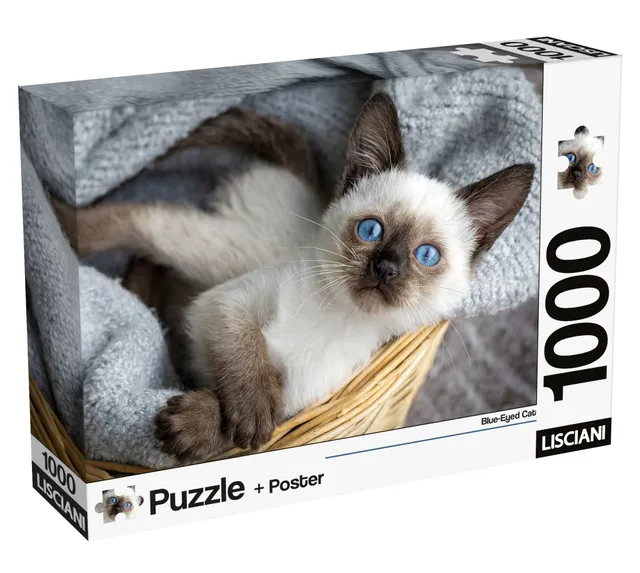 lisciani-puzzle-poster-cats-1000-puzzle-1000-pi-ces-chats image 1
