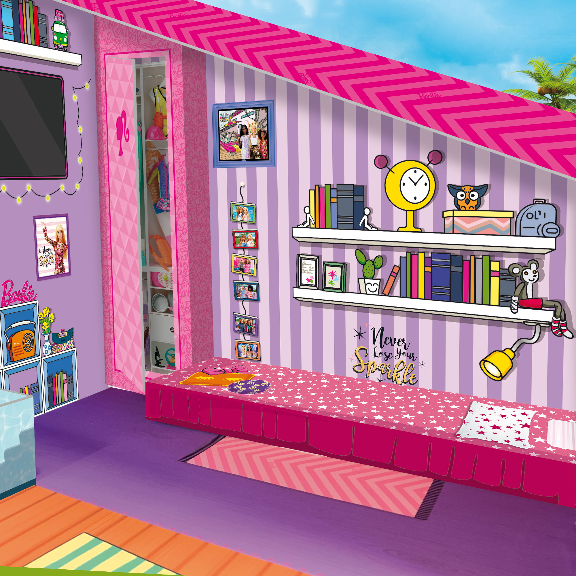 lisciani-barbie-dream-summer-villa-avec-poup-e-villa-2-tages image 7