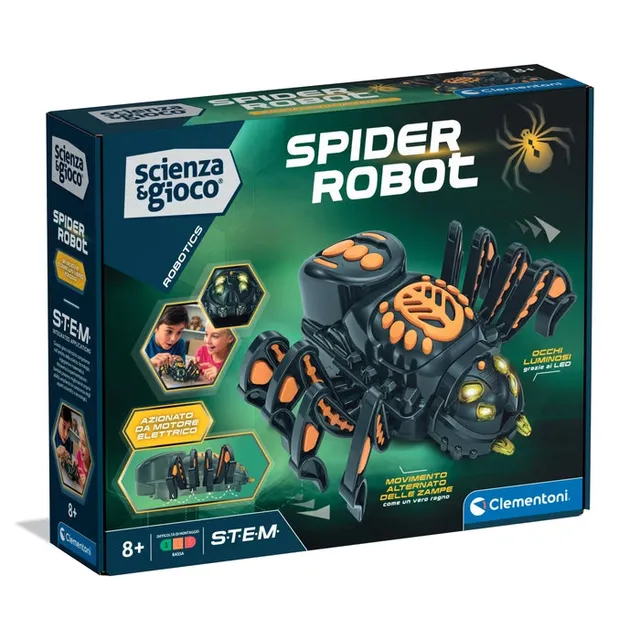 clementoni-scienza-e-gioco-robotics-spider-robot-araign-e-robot-construire image 1