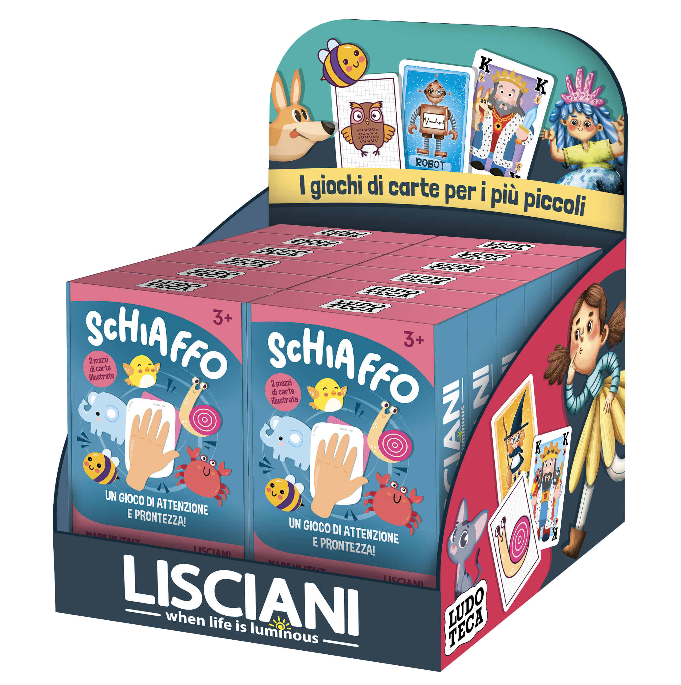 lisciani-ludoteca-le-carte-dei-bambini-schiaffo-jeu-de-cartes-rapidit-animaux image 4