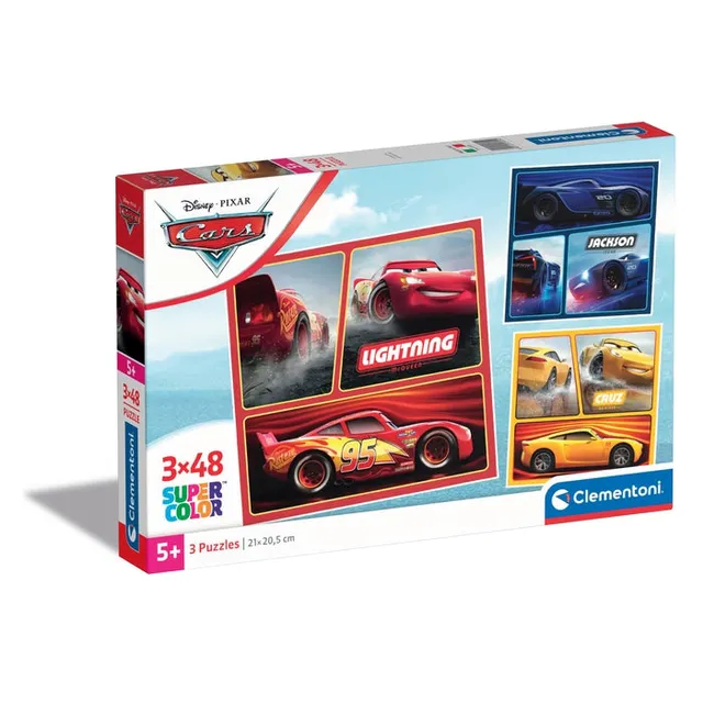 clementoni-cars-3x48-pi-ces-coffret-3-puzzles-enfant-disney image 1