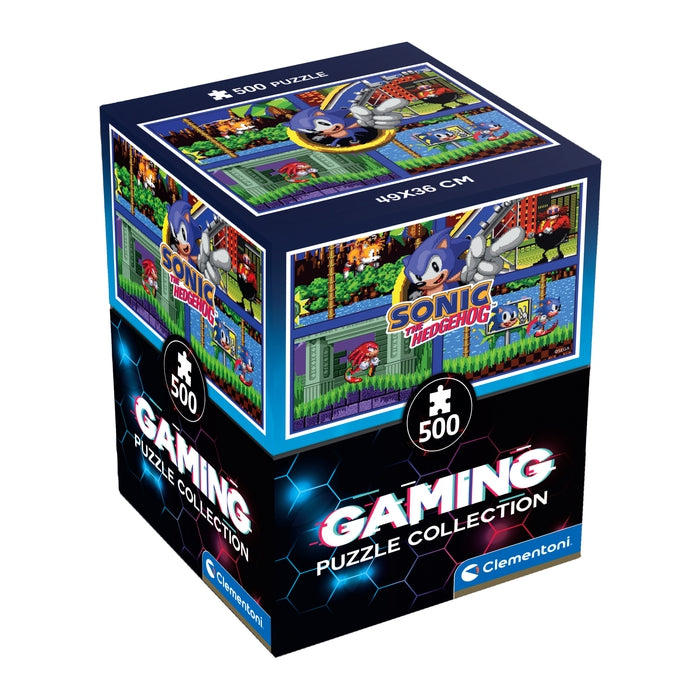 clementoni-sonic-64-bit-puzzle-500-pi-ces-puzzle-adulte-et-enfant-10-ans image 1