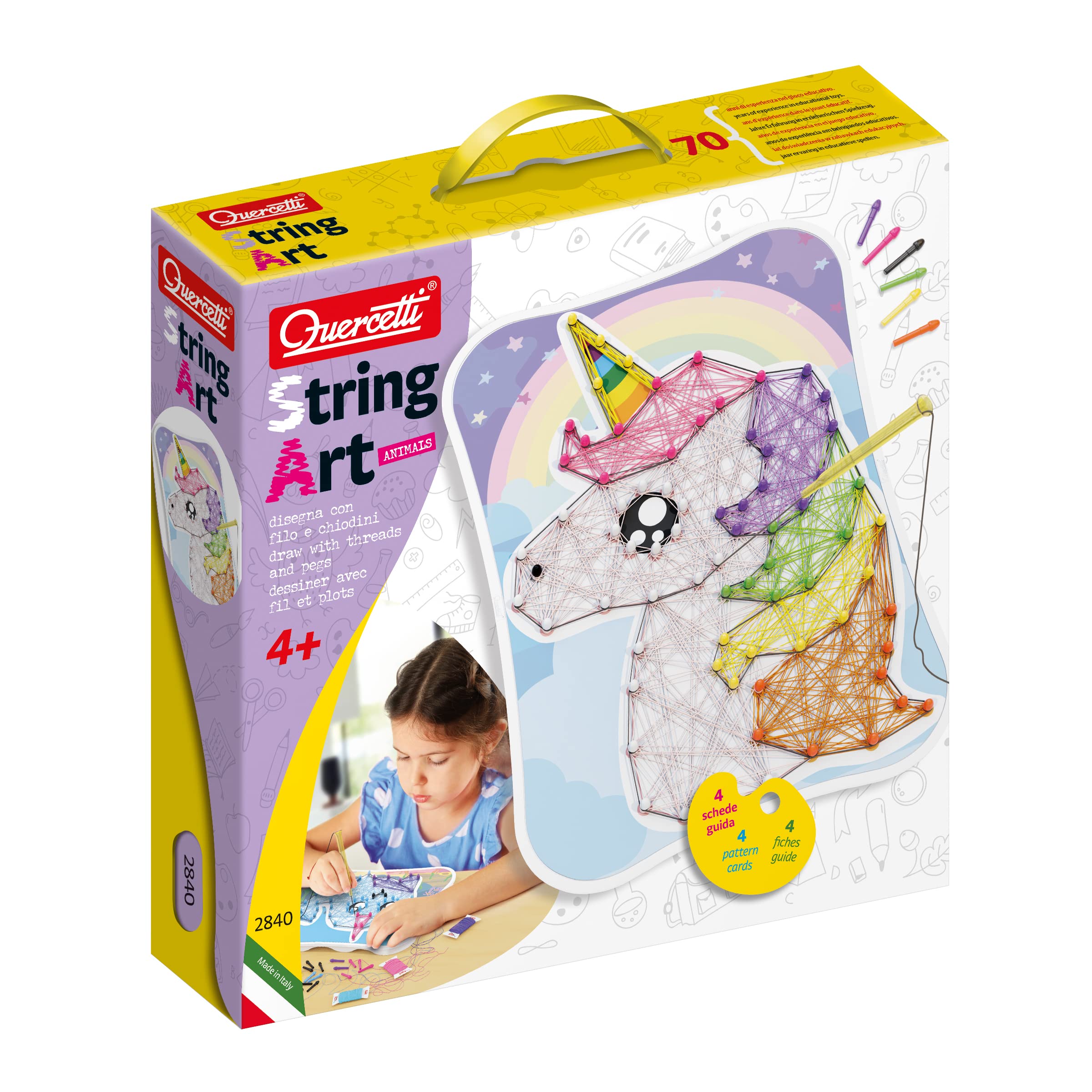quercetti-string-art-2840-animaux-kawaii-tableau-fils image 1