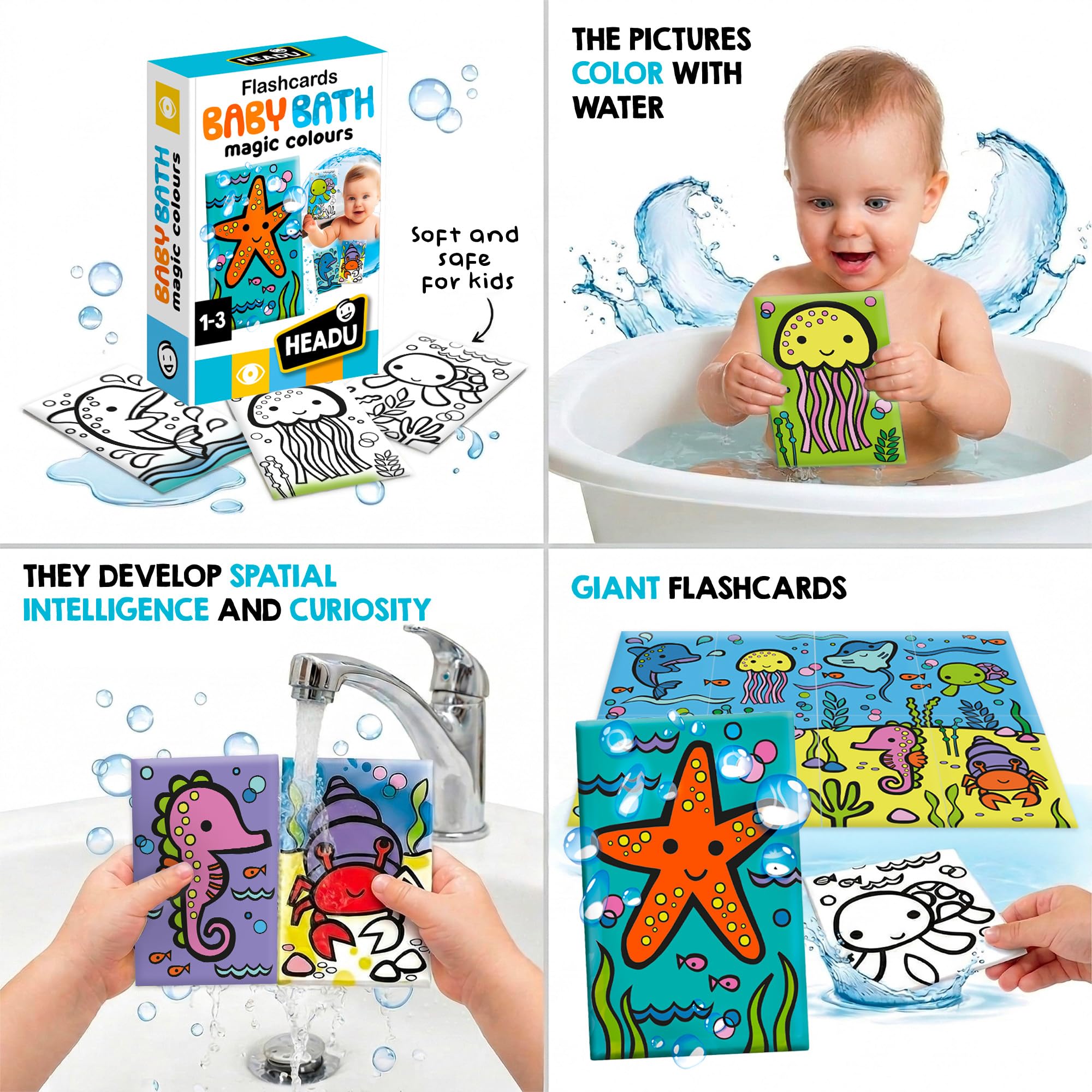 headu-flashcards-baby-bath-cartes-ducatives-magiques-pour-le-bain-1-3-ans image 3