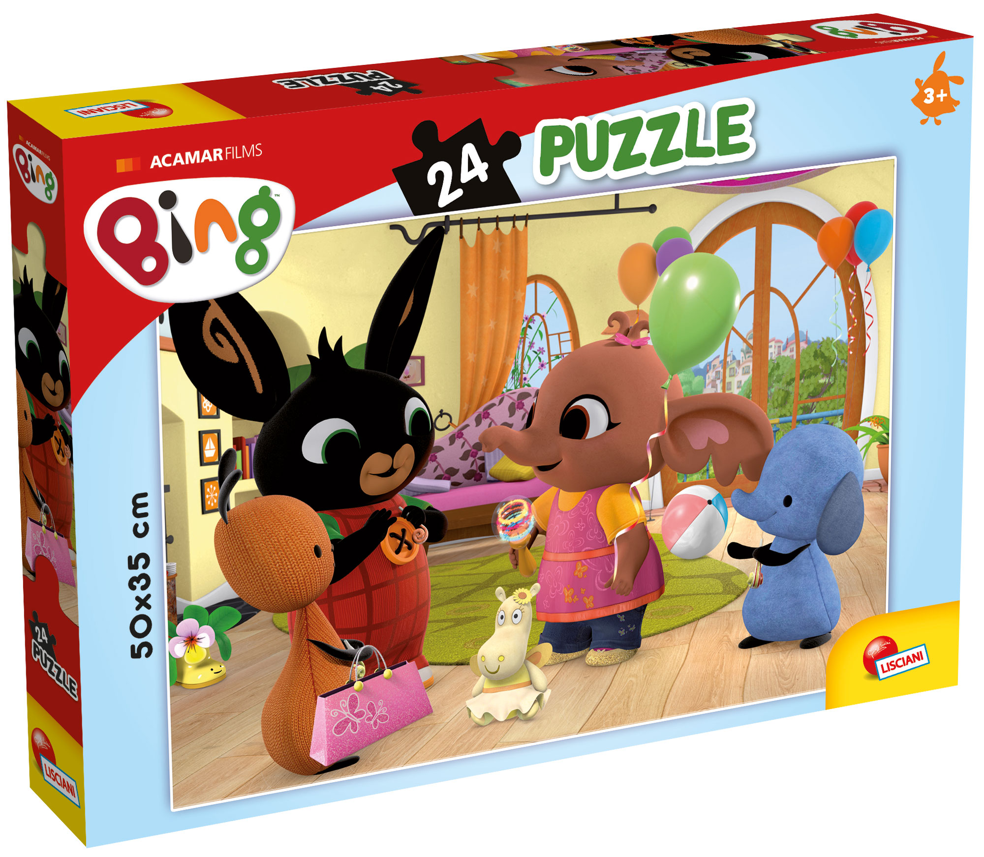 lisciani-bing-puzzle-plus-24-facciamo-festa-puzzle-24-pi-ces-50x35-cm image 1