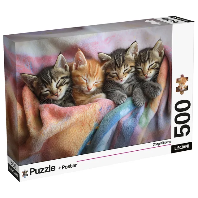 lisciani-puzzle-poster-cats-500-puzzle-500-pi-ces-chats image 1