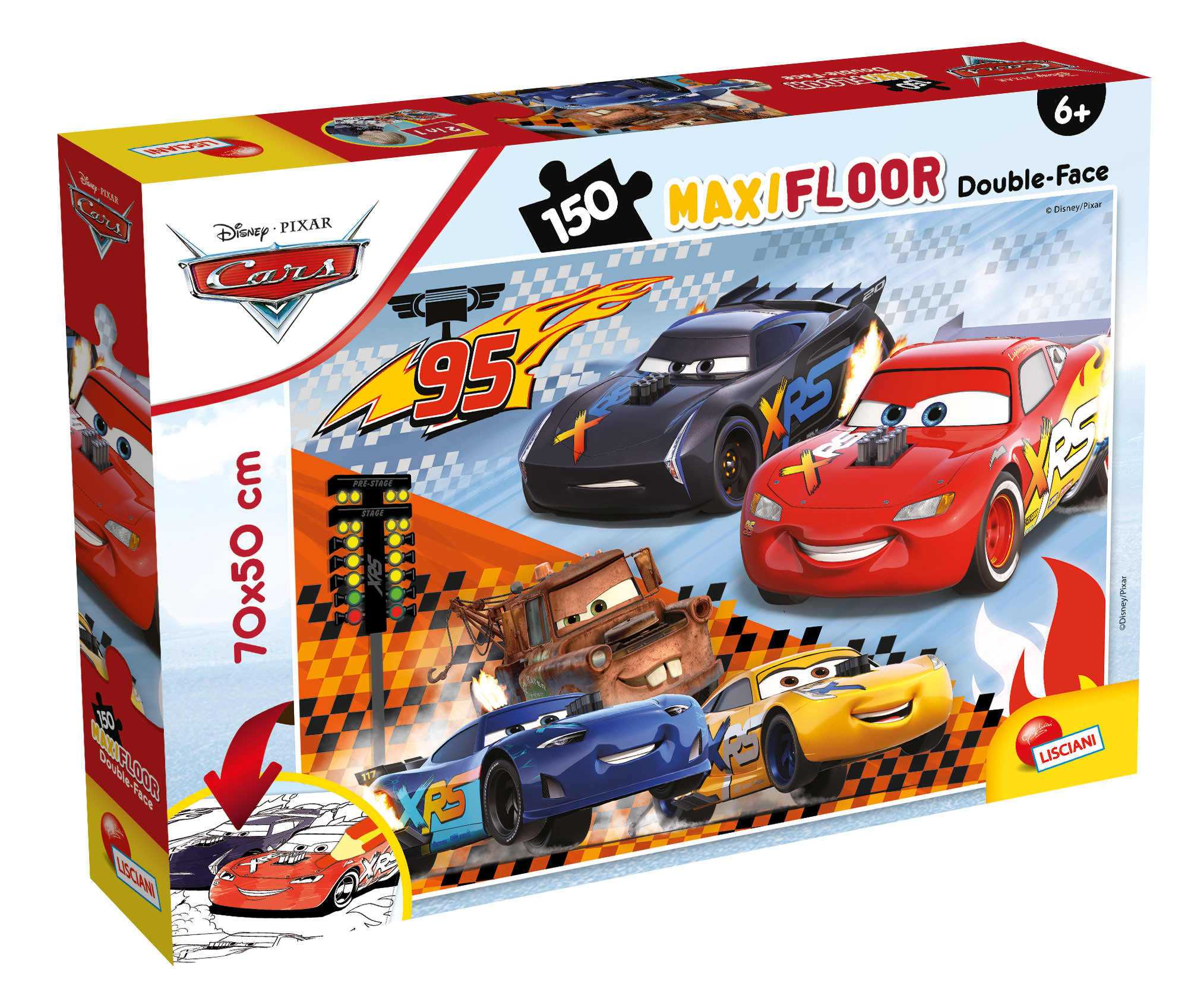 lisciani-disney-puzzle-df-maxifloor-150-cars image 1