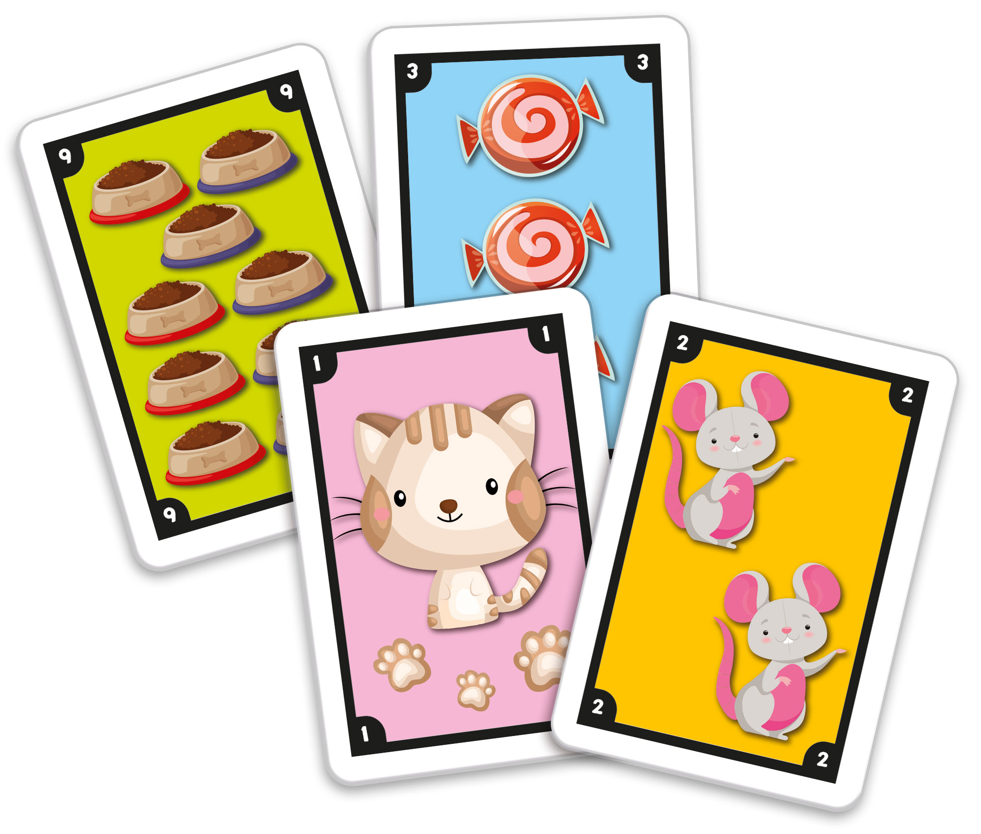 lisciani-ludoteca-le-carte-dei-bambini-gatto-piglia-tutto-jeu-de-cartes image 2