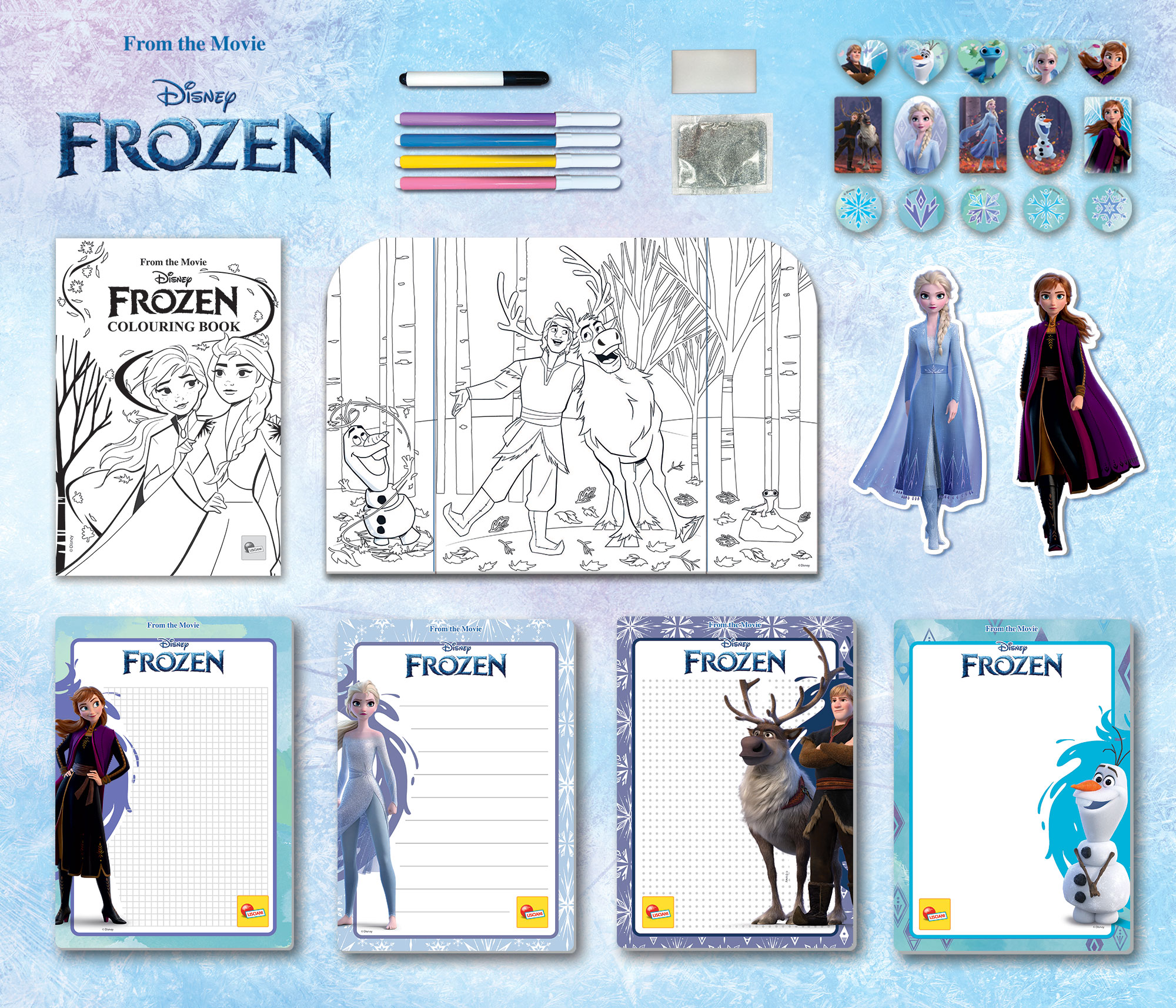 lisciani-frozen-zainetto-colouring-and-drawing-school-sac-dos-cole-de-dessin-et- image 4