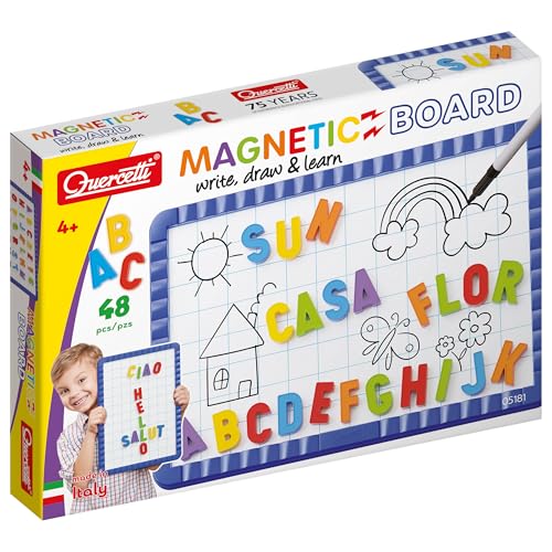 quercetti-5181-tableau-magn-tique-letters-tableau-blanc-avec-48-lettres-magn-tiq image 8