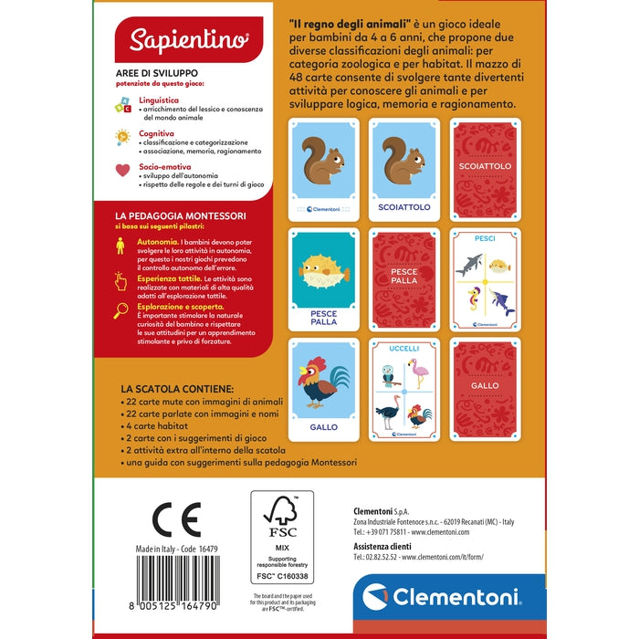clementoni-sapientino-montessori-flashcards-il-regno-degli-animali-jeu-ducatif-4 image 7
