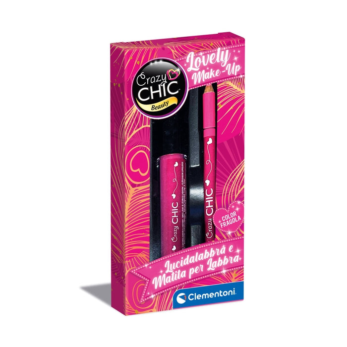 clementoni-crazy-chic-gloss-et-crayon-l-vres-parfum-fraise-mini-kit-maquillage image 3