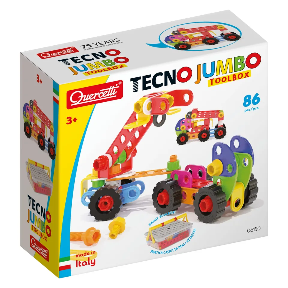 quercetti-tecno-jumbo-toolbox-jeu-de-construction-vis-et-crous-sans-outils image 1
