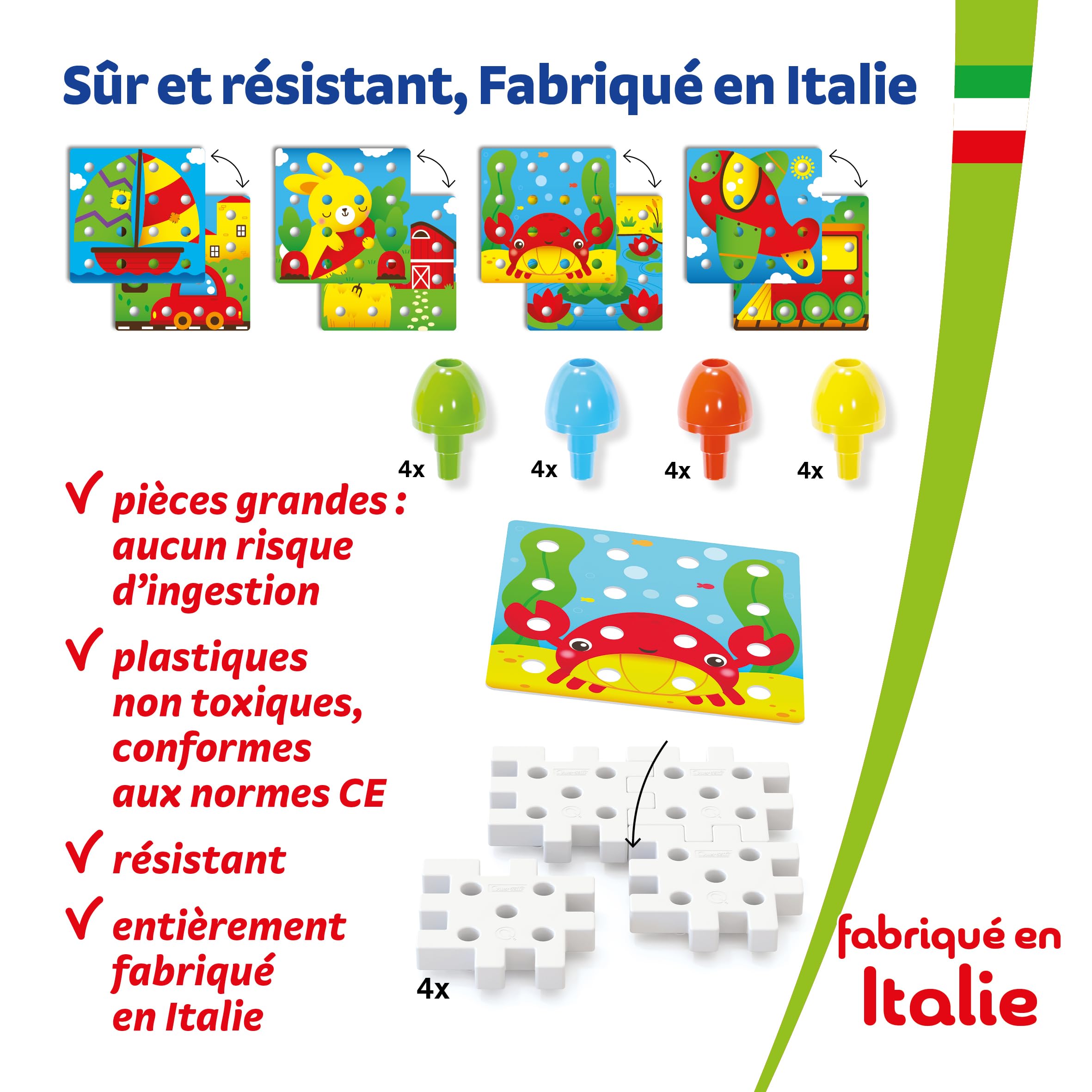 quercetti-jumbo-peggy-20-pi-ces-mosa-que-construction-2-5-ans image 7