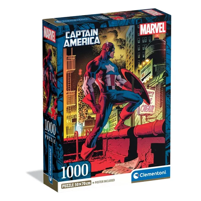 clementoni-captain-america-puzzle-1000-pi-ces-70-x-50-cm-marvel image 1