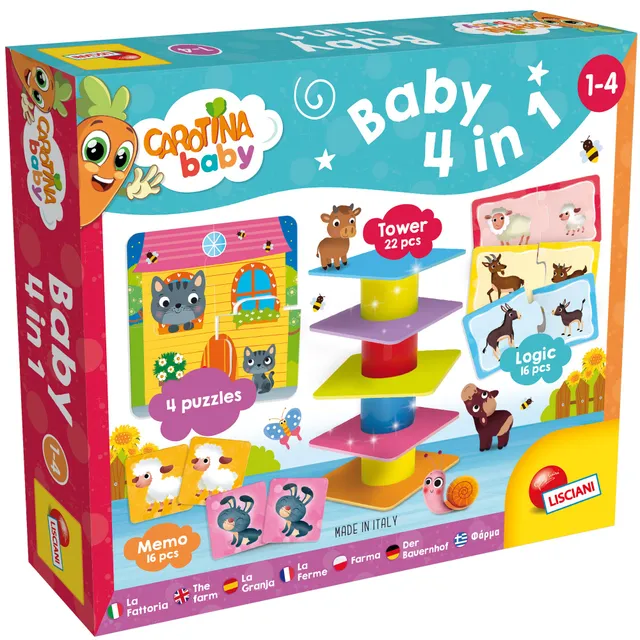 lisciani-carotina-baby-4-en-1-kit-4-premiers-jeux-b-b image 1