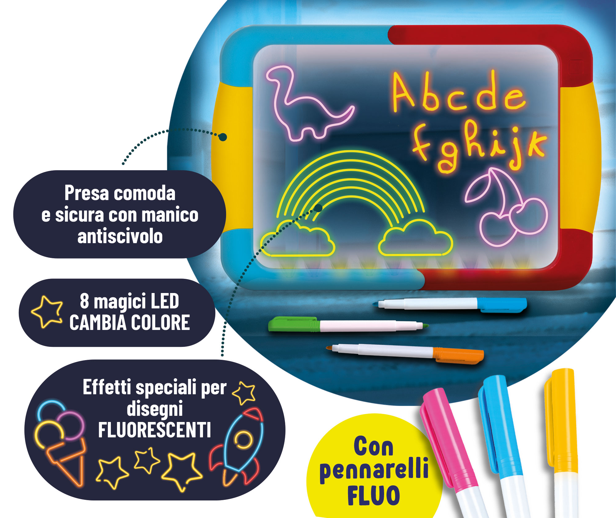 lisciani-carotina-lavagna-led-ardoise-lumineuse-ducative image 5