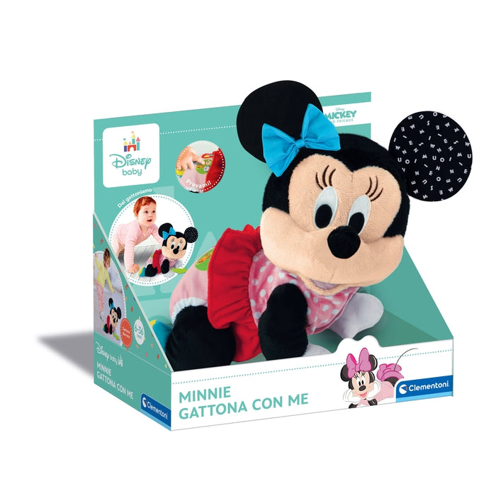 disney-baby-clementoni-baby-minnie-gattona-con-me-peluche-interactive image 2