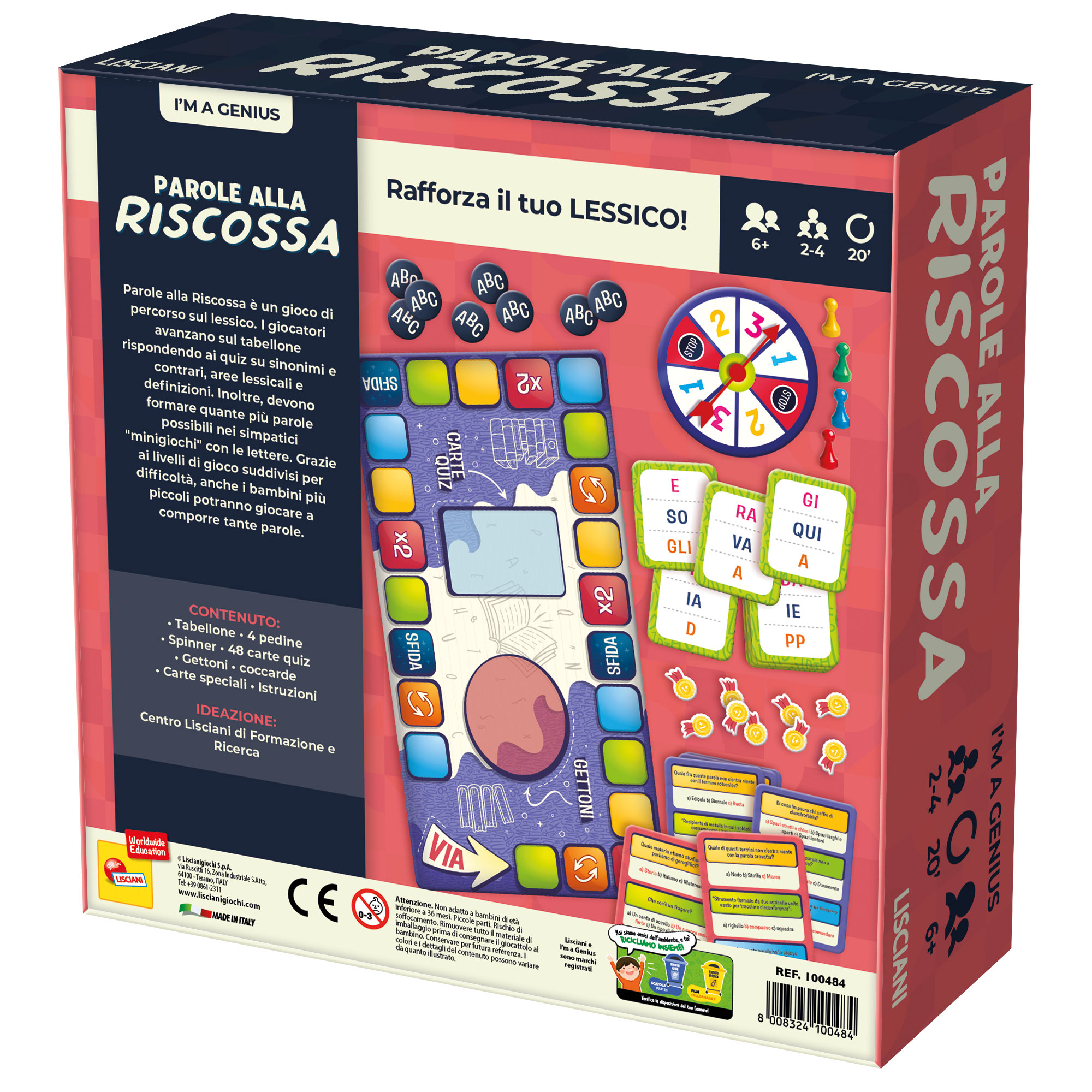 lisciani-i-m-a-genius-parole-alla-riscossa-jeu-de-quiz-vocabulaire-italien image 2