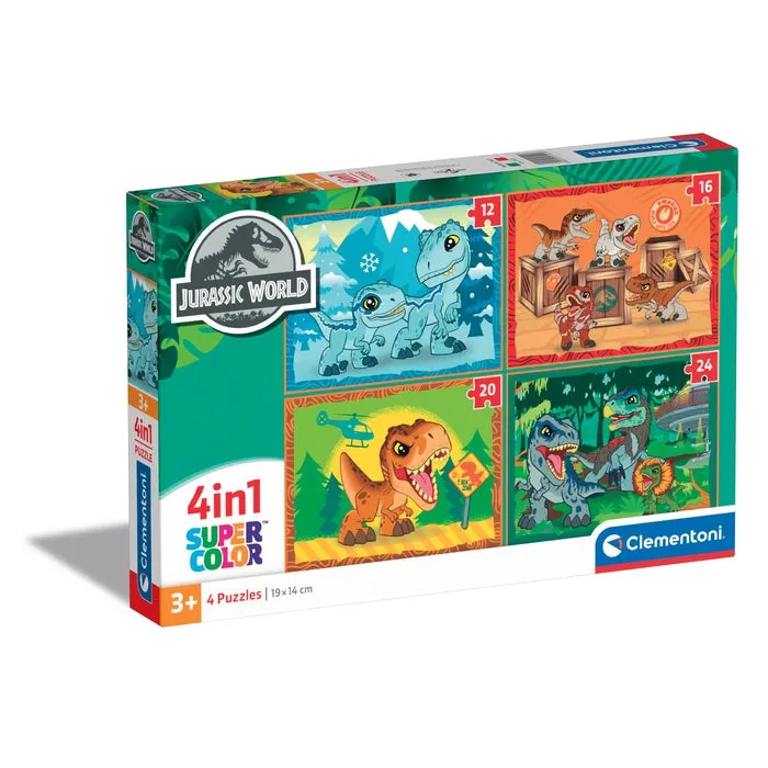 clementoni-jurassic-world-4-puzzles-12-16-20-24-pi-ces image 1