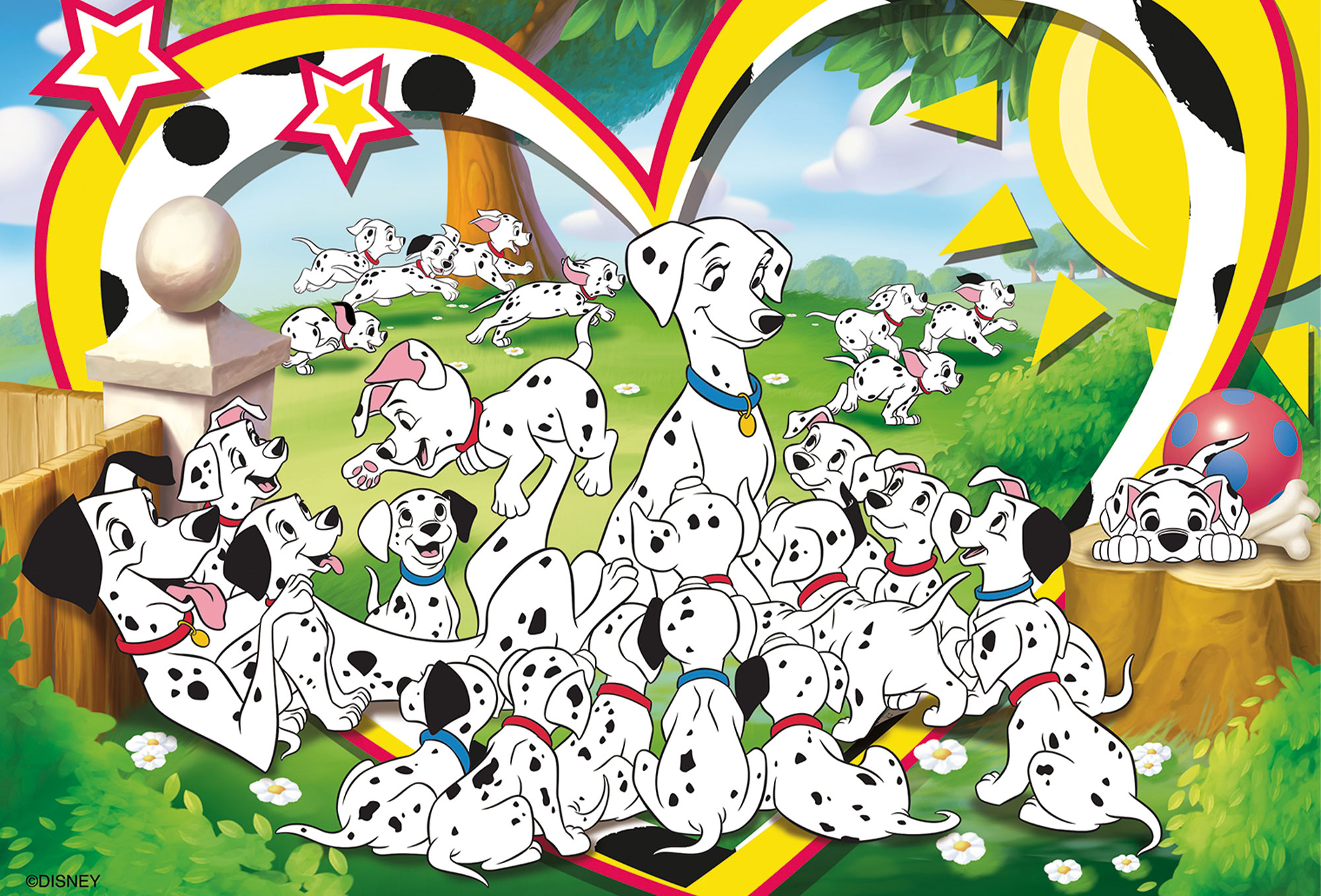 lisciani-disney-puzzle-double-face-maxi-floor-24-carica-101-dalmatiens image 2