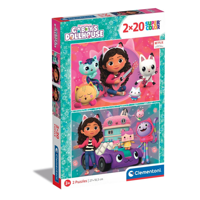 clementoni-gabby-s-dollhouse-puzzle-2x20-pi-ces-puzzle-enfant-27x19-cm image 1