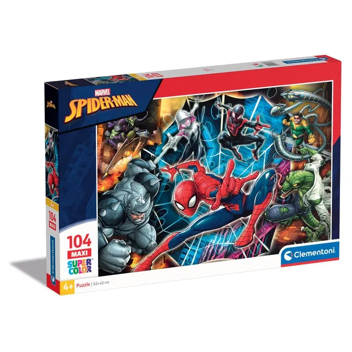 clementoni-spider-man-104-pi-ces-maxi-puzzle-enfant-4-6-ans image 1