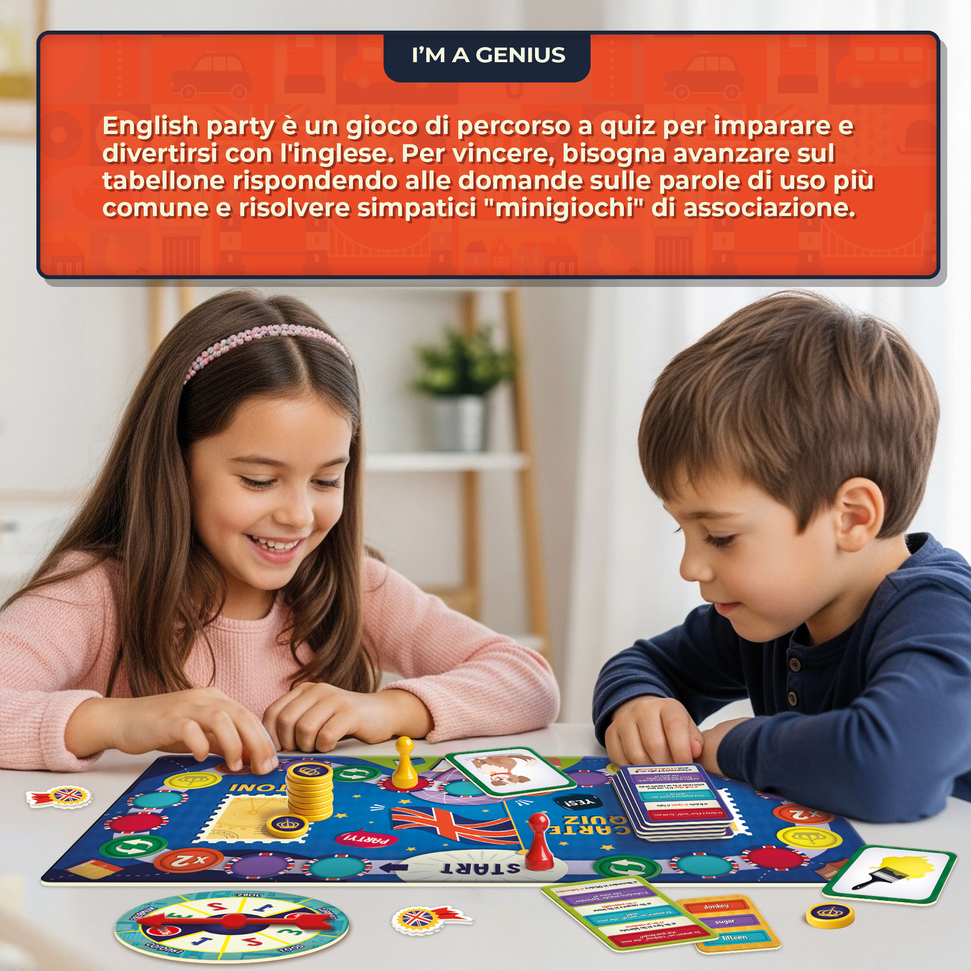lisciani-i-m-a-genius-english-party-jeu-de-parcours-quiz-anglais image 5