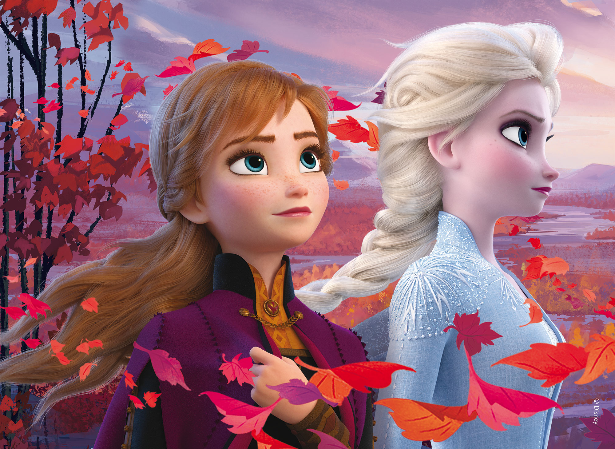 lisciani-disney-puzzle-double-face-maxi-floor-35-frozen-2 image 2