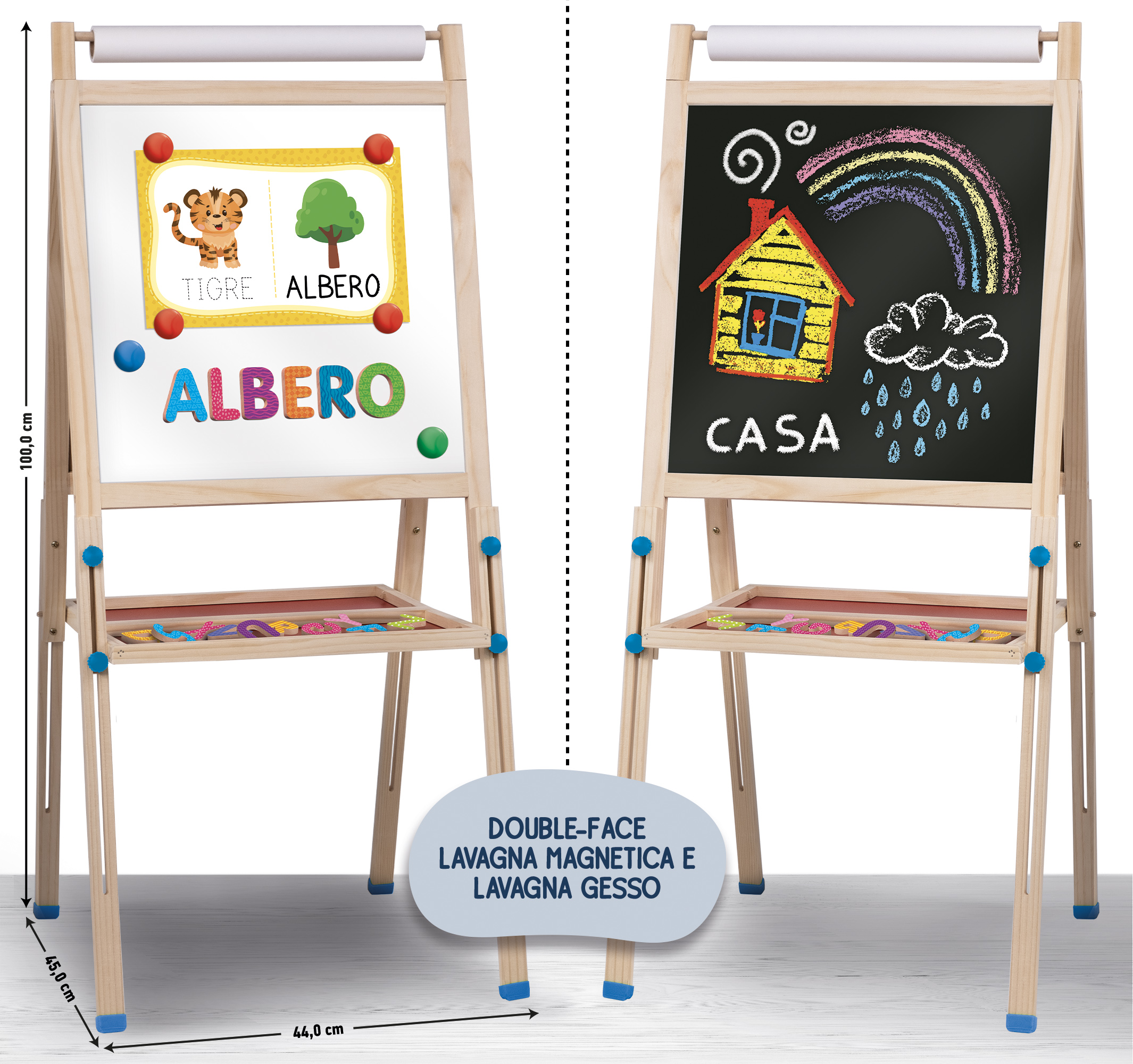lisciani-montessori-lavagna-en-bois-volutive-maxi-ardoise-au-sol image 3