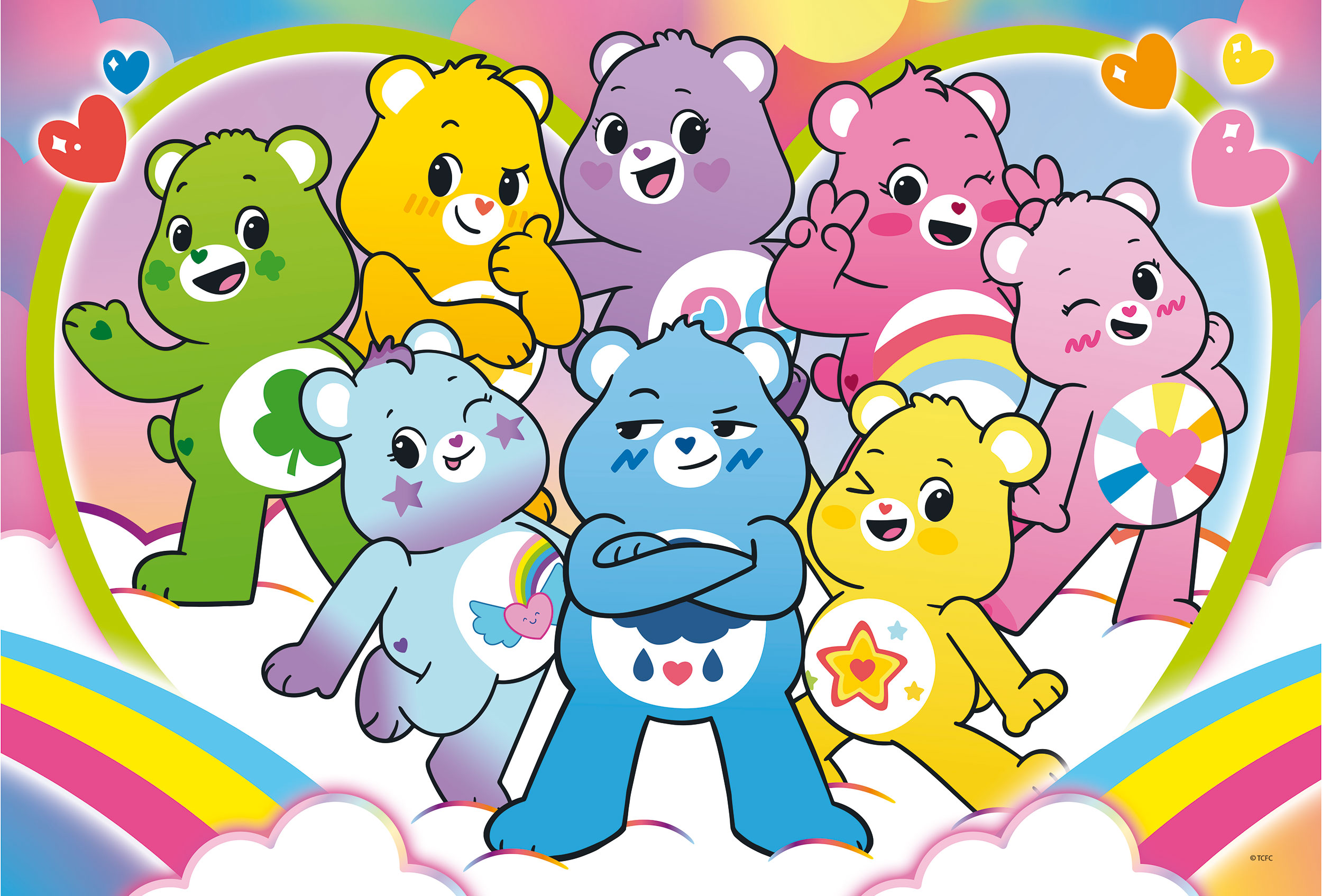 lisciani-care-bears-puzzle-df-plus-60-puzzle-double-face-colorier image 2