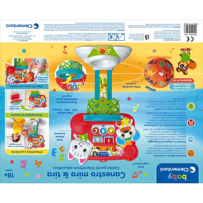 baby-clementoni-panier-mire-et-tire-interactif-avec-ballon image 8