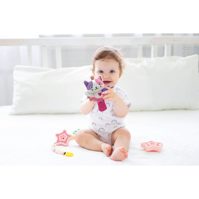 clementoni-baby-lovely-soft-cat-rattle-hochet-peluche-chat-0-mois image 4