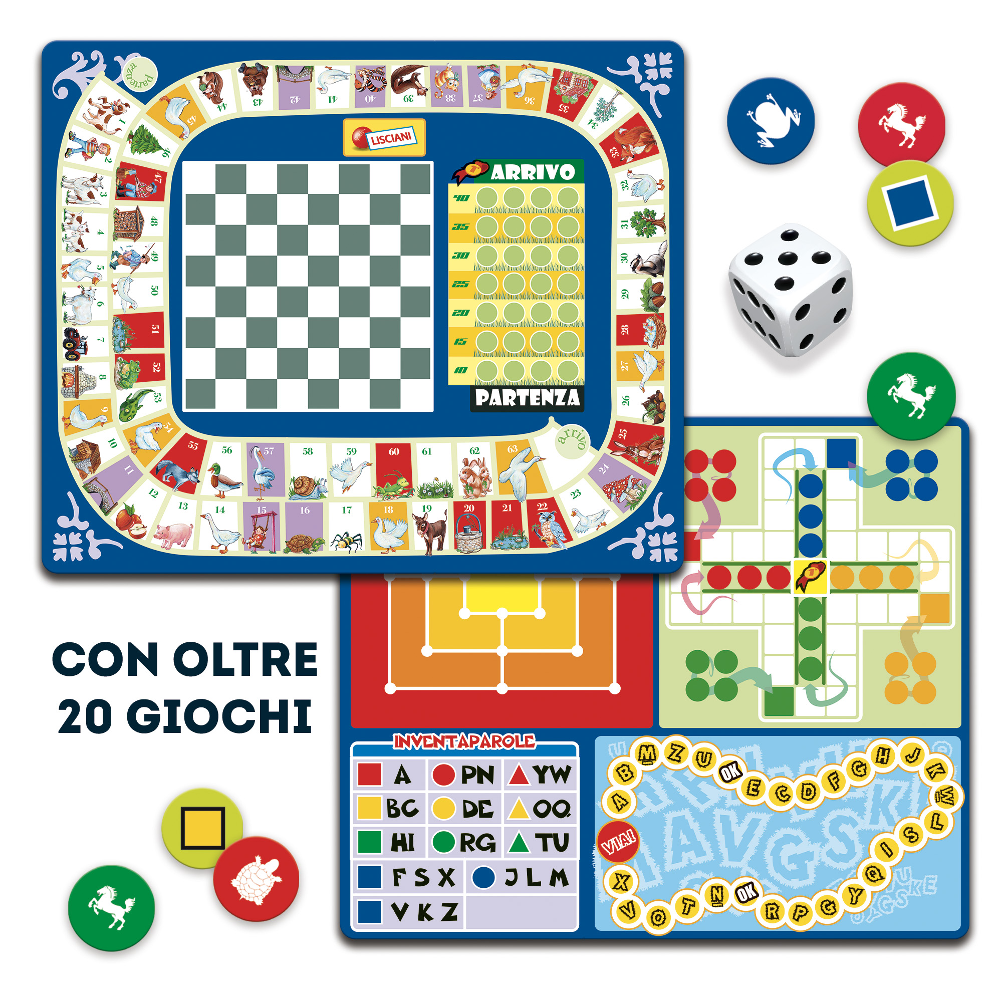 lisciani-ludoteca-giochi-riuniti-plus-de-20-jeux-coffret-20-jeux-traditionnels image 2