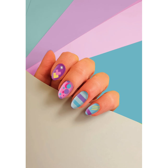 clementoni-crazy-chic-glamour-kit-24-faux-ongles-adh-sifs-enfant image 3