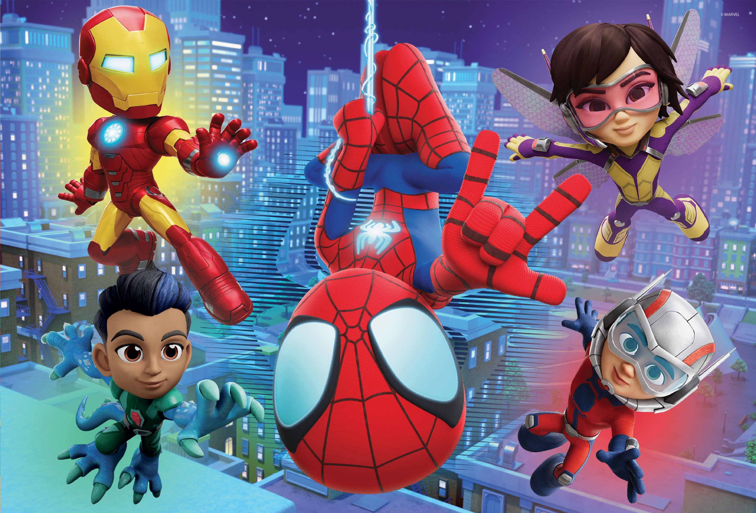 lisciani-marvel-puzzle-maxi-floor-double-face-2-x-24-spidey image 3