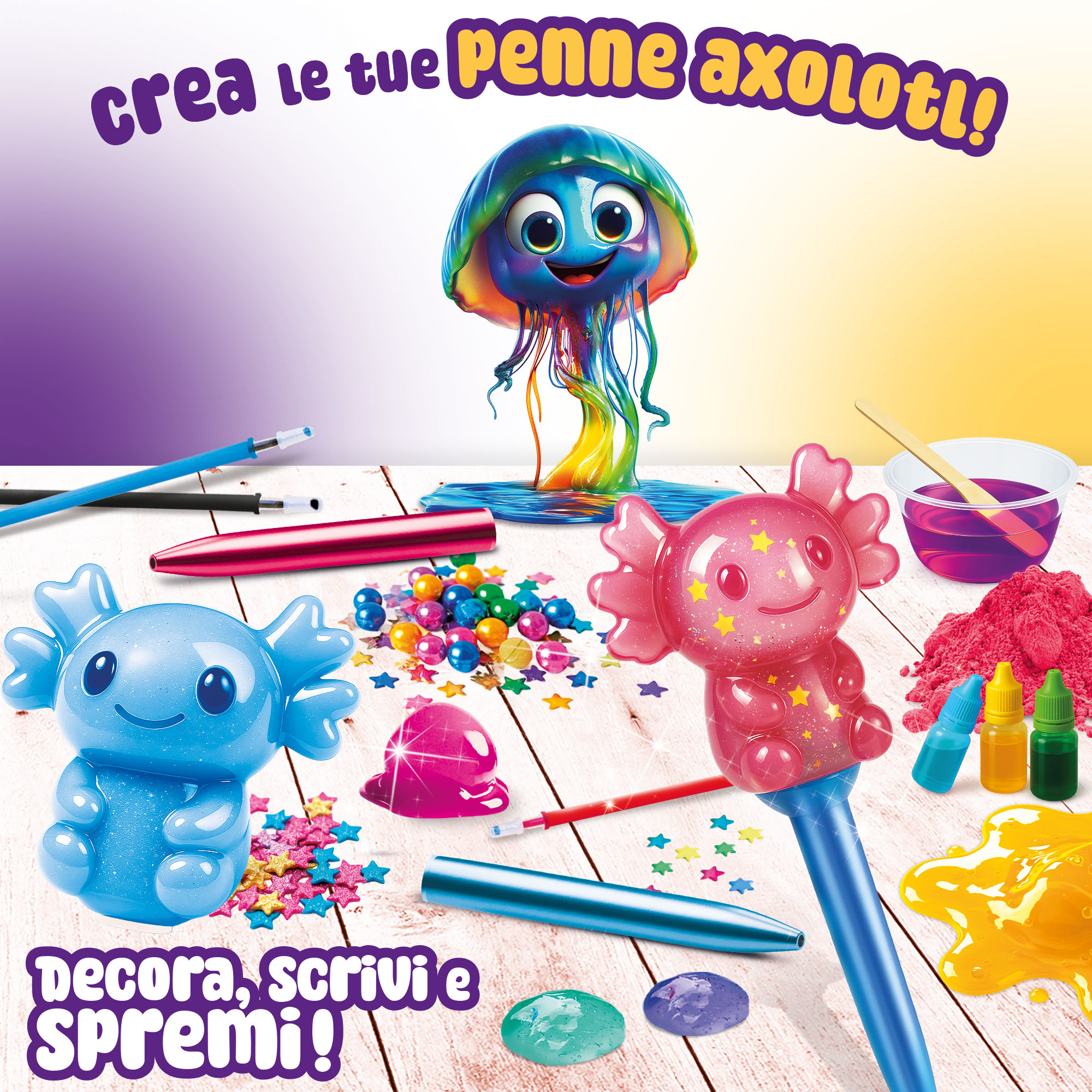 lisciani-slumi-squish-and-slime-pens-kit-2-stylos-personnaliser image 2