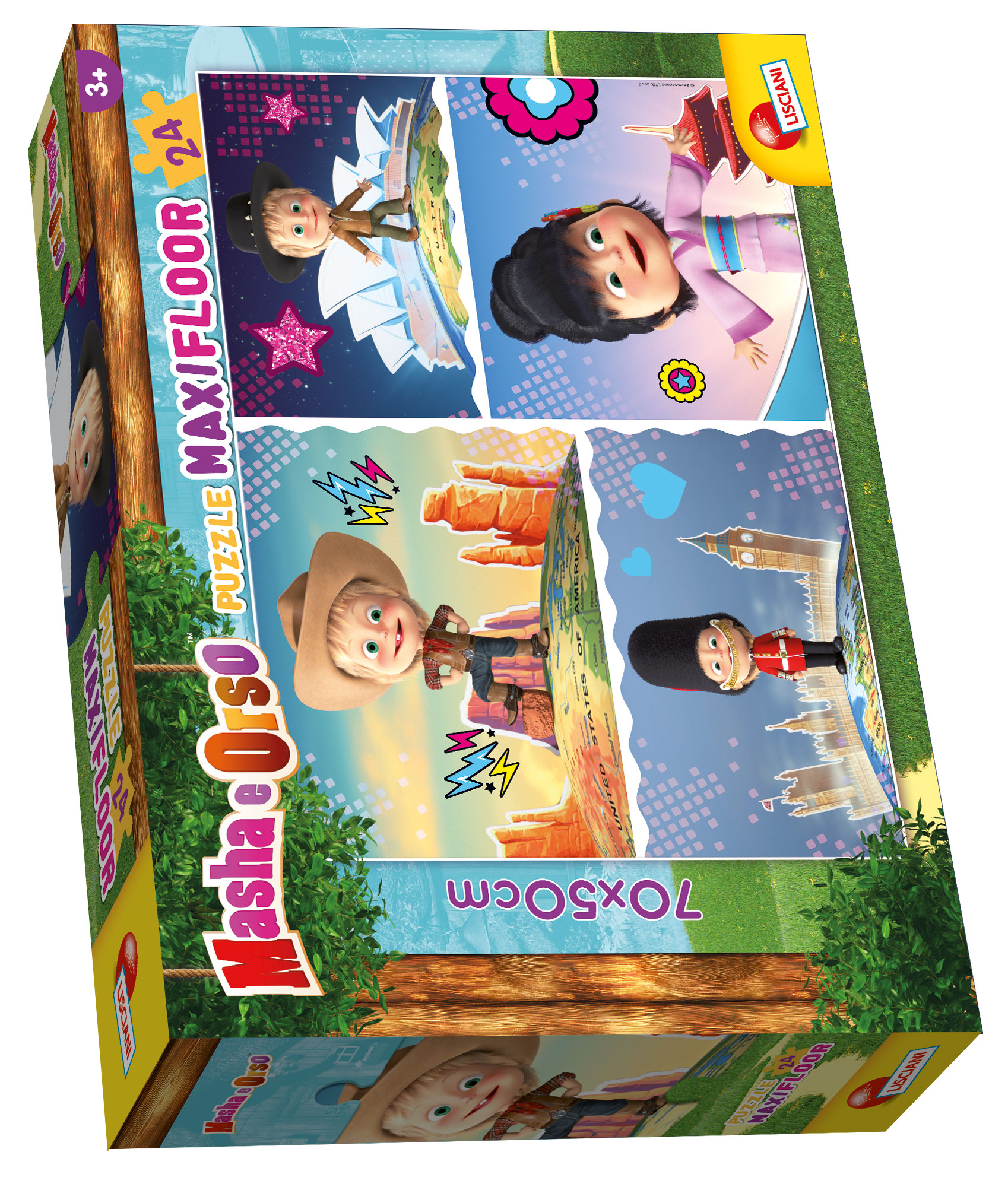 lisciani-masha-puzzle-maxifloor-24-pi-ces-fantastico image 1