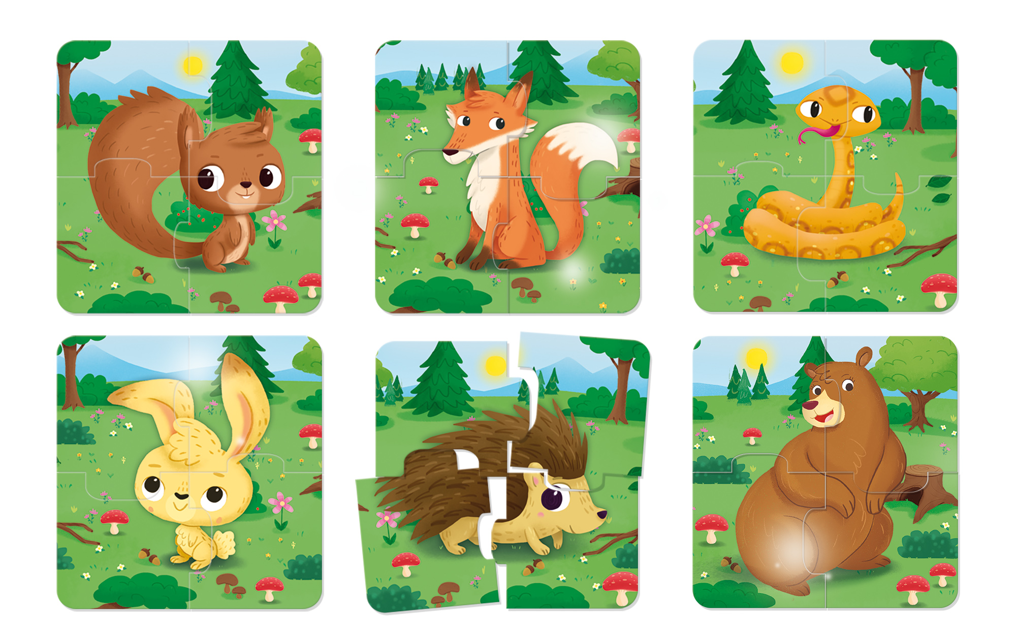 lisciani-carotina-baby-puzzle-il-bosco-amis-de-la-for-t image 2